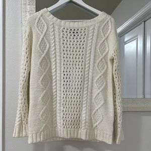 Ivory knit sweater